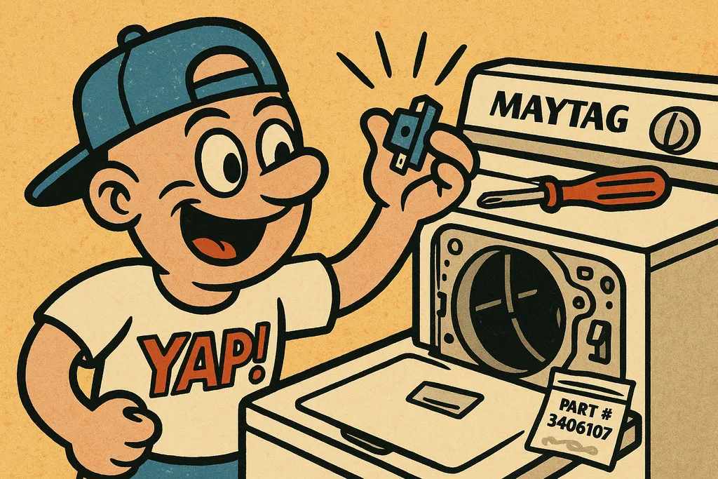 A cartoon action scene of someone confidently snapping a brand-new door switch i
