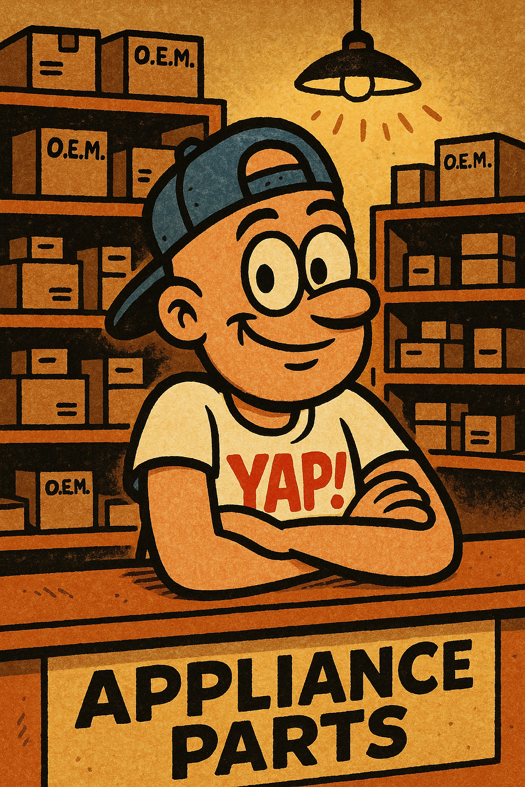 YAP Dude behind the parts counter